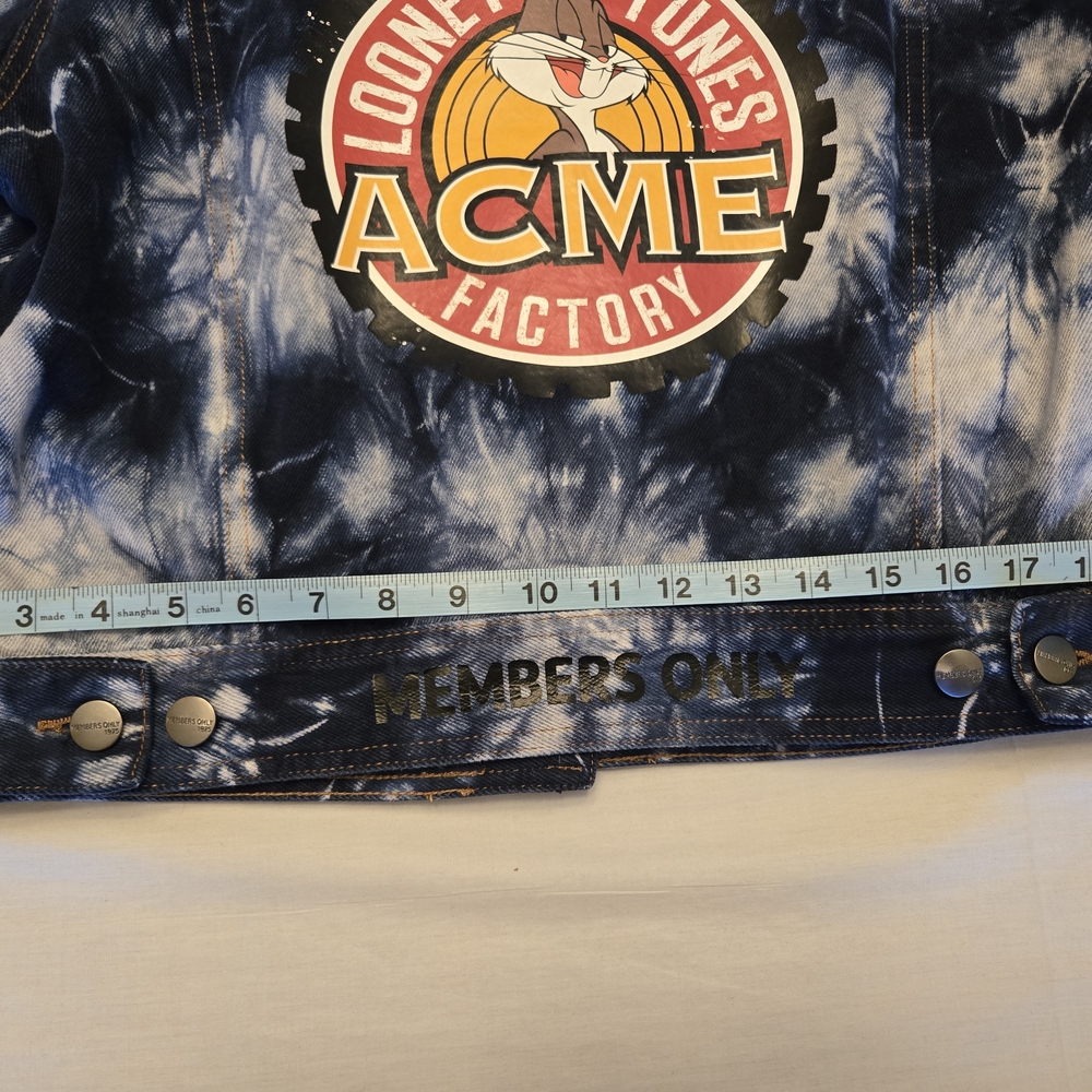 Warner Bros. Blue Tie-Dye Denim Jacket - Picture 11 of 11